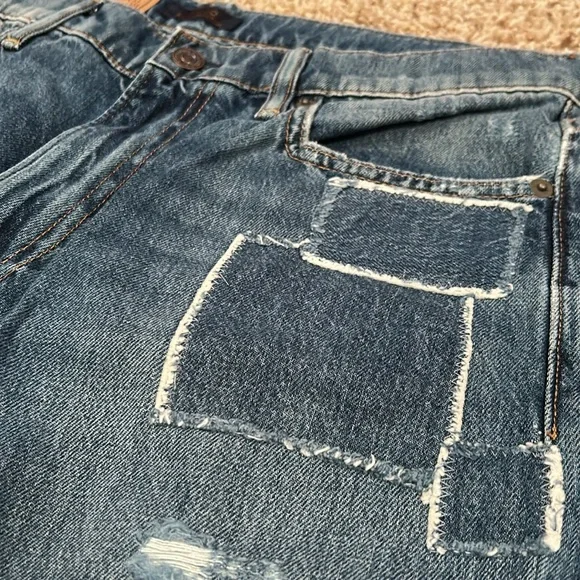 Polo Ralph Lauren - Women’s Patchwork Pony Pocket Avery Boyfriend Jeans -Size 28